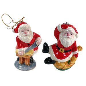 Vintage Schmid Santa Claus Ornaments